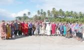 ASG officials and Manu'a leaders at Ofu airport runway