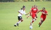 Olivia Vaiomounga of American Samoa defends