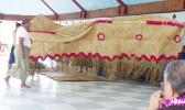 Fine mat displayed at funeral