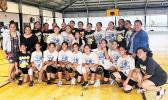 Pacific Horizon girls volleyball team with supporters