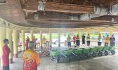 CJPA Director Mrs. Mariana Timu Faiai presents to Pago village