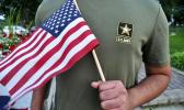 In this Tuesday, July 3, 2018, photo, a Pakistani recruit, 22, who was recently discharged from the U.S. Army, holds an American flag as he poses for a picture. The man asked his name and location to be undisclosed for safety reasons. The AP interviewed three recruits from Brazil, Pakistan and Iran, all of whom said they were devastated by their unexpected discharges. (AP Photo/Mike Knaak) a Pakistani recruit, 22, who was recently discharged from the U.S. Army, holds an American flag as he poses for a picture. The man asked his name and location to be undisclosed for safety reasons. The AP interviewed three recruits from Brazil, Pakistan and Iran, all of whom said they were devastated by their unexpected discharges