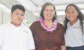 Leota Wanda Alofa, with her children Georgina and Fitzgerald