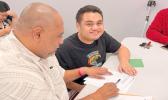 Parent with child with developmental disabilities