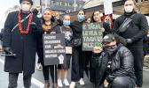 Black Lives Matter protest group in Auckland.