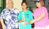 Paulia Fa’asao’o receives her MVP award