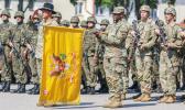 U.S. Army Command Sgt. Maj. Keneti Pa’uulu during ceremony 
