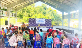 Participants at opening ceremoney of Summer Youth Program 