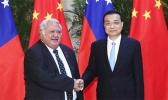 GROWING RELATIONSHIP: Prime Minister Tuilaepa Sailele Malielegaoi meets Premier Li Keqiang during his most recent China visit. (Photo: (Xinhua/Pang Xinglei)) Prime Minister Tuilaepa Sailele Malielegaoi meets Premier Li Keqiang