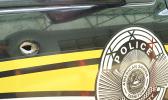 A bullet hole is seen on the right door of a DPS unit following an incident that happened on Dec. 14 behind the ASTCA compound at Tafuna, when a person/persons fired twice at the police unit. Luckily police officers were not inside the vehicle or close to it when the shots happened. [SN file photo]