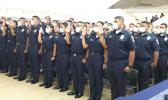 The 72-cadets of 28th Police Academy taking the Oath of Office