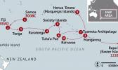 POLYNESIAN MIGRATION ROUTE GRAPHIC