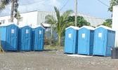 Portable toliets at NVTHS