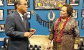 Congresswoman Amata with Federated States of Micronesia (FSM) President Wesley Simina