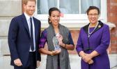 Prince Harry and Leilua Lino