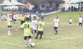 private school soccer league action
