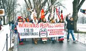  Indigenous Peoples Movement March on Jan. 18th from the US Department of Interior Building to the Lincoln Memorial in Washington D.C. 