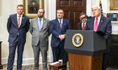 "This is a pro-family initiative that will help millions of Americans harness the strength of our economy to lift up the next generation. And they'll really be getting a big jump on life," the President said. Trump and others