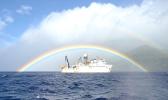 Rainbow over NOAA vessel