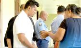 Luaipou Fidow making his way out of court after sentencing