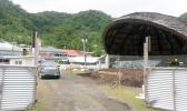 Construction and repairs going on at the Fagatogo Pavillion