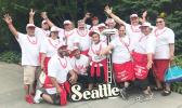 Some members of Faga’itua High School Class of 1988 pose for a photo at the Seattle reunion