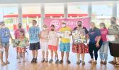 Art Contest winners with their work