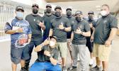 Saipan firefighters at Honolulu airport