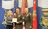 Salanoa with Christine Wormuth and Maj. Gen. Johnny Davis