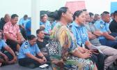   POLICE GATHERING: Police officers during their gathering last Friday. [Samoa Observer]