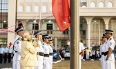 Flag raising at Samoa's 57th Independence clebration