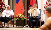 Prime Minister Tuilaepa Dr. Sailele Malielegaoi and Vice Premier Hu Chunua at ava ceremony