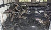 SAD SIGHT: What remains of Vailoa Primary School building after the fire yesterday morning. (Photo: Leilani Kamu) Fire at Vailoa Primary School building
