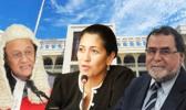 CJ Satiu Simativa Perese, Justice Tafaoimalo Leilani Tuala-Warren and Justice Vui Clarence Nelson.