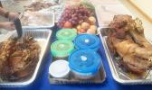 Samoan popular food such as taro, and baked puaa, and palusami;