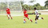 Saono Enesi of American Samoa in action