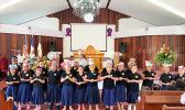Samoa Baptist Academy students singing