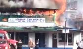 Scanlan building in Fagatogo on fire