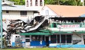 Burned out second story of Scanlan building
