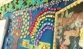 Artwork showcased recently at a public school