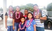 Meet this year’s science fair winners from Manumalo Academy. All six entrants from the Home of the Flames took first place in their respective categories during the Territorial Science Fair that was held at the Gov. H. Rex Lee Auditorium last week. [photo: Blue Chen-Fruean]