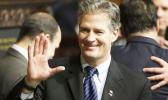In this Jan. 8, 2015 file photo, former Massachusetts Sen. Scott Brown greets people on the floor of the House Chamber at the Statehouse in Boston. U.S. Ambassador to New Zealand Brown told a New Zealand website Wednesday, Oct. 25, 2017, he accepted advice that he should be more culturally aware after a U.S. inquiry into his conduct at a Peace Corps event in Samoa. The Stuff news outlet says Brown acknowledged complaints were made about his comments to a female food server at the event and to guests upon his arrival in the Pacific country in July. (AP Photo/Steven Senne, File) In this Jan. 8, 2015 file photo, former Massachusetts Sen. Scott Brown greets people on the floor of the House Chamber at the Statehouse in Boston. U.S. Ambassador to New Zealand Brown told a New Zealand website Wednesday, Oct. 25, 2017, he accepted advice that he should be more culturally aware after a U.S. inquiry into his conduct at a Peace Corps event in Samoa. The Stuff news outlet says Brown acknowledged complaints were made about his comments to a female food server at the event and to guests upon hi