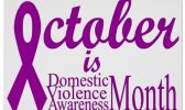 October is Domestic Violence Awareness Month logo