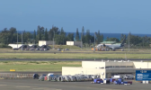 Plane on runway