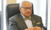 Sen. Galea’i M. Tu’uufuli in his Senate seat