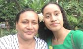 Serenalia Iona with her mother