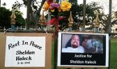 Sheldon Haleck memorial signs