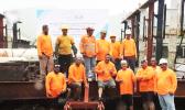 Mike Pulu, Hymal Vaimaona, Aquatic Blue Environmental and the shipyard crew