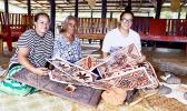 Faapito Lesatele, Faamuli Salu, Tamasailau Lemuelu with their siapo
