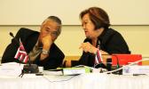 Edwin Ebisui, left, with Kitty Simonds
